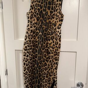 Leopard sheath dress